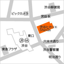 渋谷ヒカリエShinQs店アクセスマップ